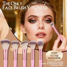 26pcs And 2pcs Free Gift Makeup Brush Set With Makeup Sponges Powder Puff Cleaning Mat Face Washing Wristbands Soft Synthetic Bristles Cosmetic Brushes For Foundation Blush Eyeshadow Makeup Tools Gift For Makeup Lover - Pink - View 12