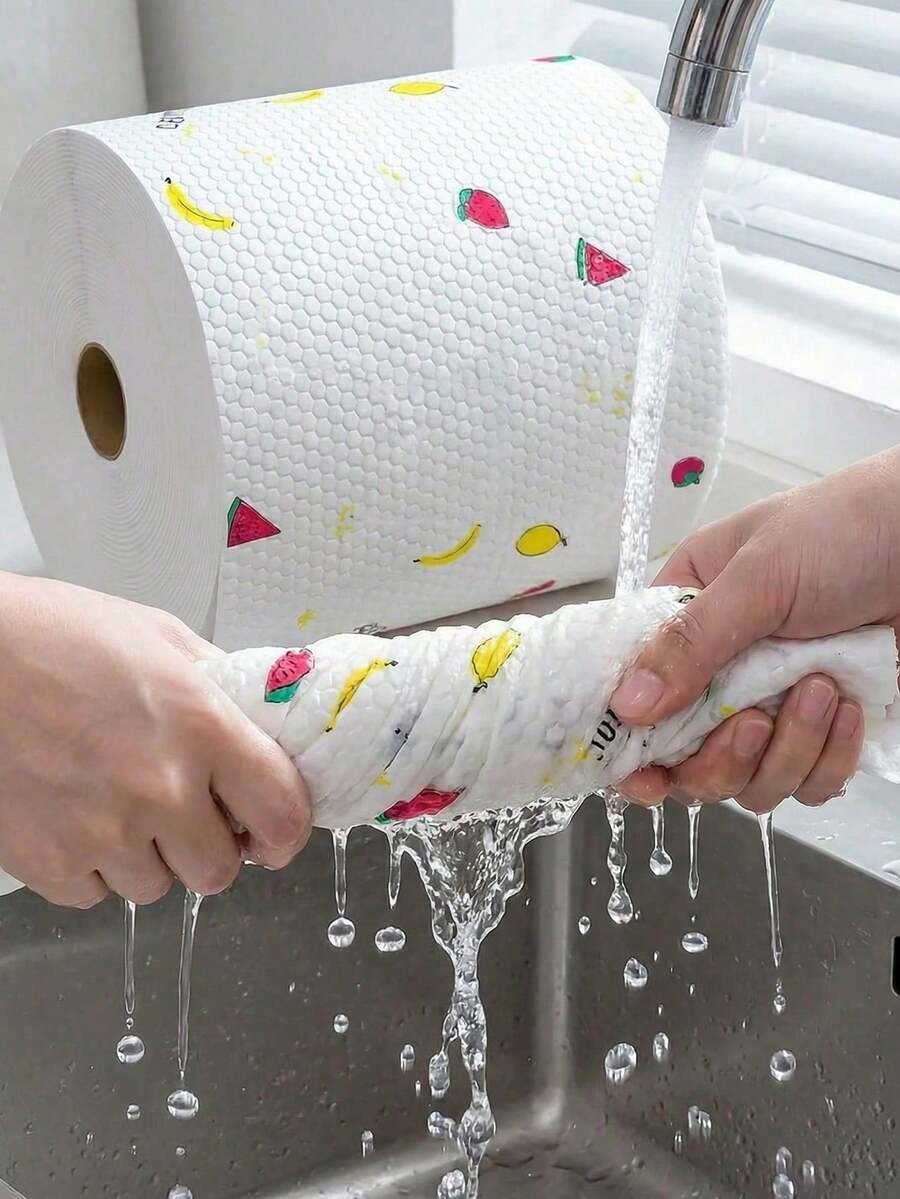 Reduce 90% Powerful Decontamination Microfiber Kitchen Wipe Roll Multi-Functional Soft And Super Absorbent Dishcloth Glass Cleaning Cloth No Lint, No Water Marks Suitable For Car Cleaning, Kitchen Tools, Bathroom Cleaning Household Cleaning - Multi-color - View 1