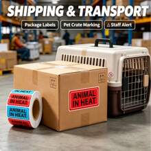 Animal In Heat Labels, Animal In Heat Stickers, Vet Warning Labels, Livestock Breeding Stickers, Farm Animal Alert Sticker, Pet Kennel Warning Sticker, Estrus Animal Marker Stickers - A - View 6