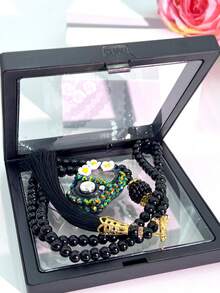 New Floral Rhinestone Electronic Tally Counter, Middle East Arabic Digital Portable Ring Counter, Stress Relief Hand-Press Counter For Prayer Counting, Exercise Counting, Holiday Gifts - Multicolor - View 10