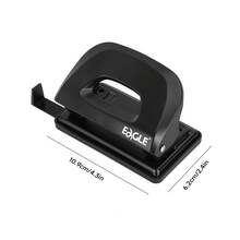 Eagle 2-Hole Punch, Small Hole Punch, 12-Sheet Capacity, With Paper Guide And Easy-To-Clean Tray, Perfect For Office, Home And Back To School Use - Hole Puncher - View 3