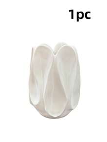 1pc Minimalist Curved Artistic Vase, Universal For Dried And Fresh Cut Flowers, Dining Table & Entryway Decor, Luxury Soft Furnishing, Housewarming Gift, Floral Display Container - Curved - View 9