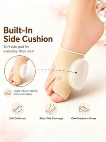 1 Pair Unisex Wearable Sports Forefoot Pads, Stable Fit, Breathable And Sweat-Absorbent Half-Sole Inserts - Multicolor - View 5