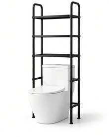 Over-The-Toilet Storage - Black - View 2