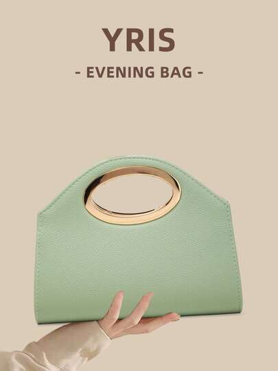 Una elegante borsa in PU verde menta con texture a ciottoli e chiusura a patta, perfetta per l'abbigliamento da sera. Può contenere un telefono cellulare, è una borsa da lavoro affascinante ed elegante, adatta per l'uso quotidiano. Può essere indossata come pochette, borsa a mano, zaino o borsa a tracolla, ed è adatta per matrimoni, feste, balli, banchetti e altri raduni.