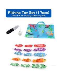 Set Mainan Memancing Anak, Cangkir Susun Pencocokan Angka dari Kain Tanpa Magnet, Alas Permainan Lipat dan Dapat Disimpan, Mainan Ikan Lengket Interaktif untuk Edukasi Dini, Hadiah Pencerahan untuk Merangkak bagi Anak Laki-laki dan Perempuan, Thanksgiving, Natal, Ulang Tahun Bayi, Ulang Bulan Pertama, Set Hadiah Kejutan Ulang Tahun Pertama (Warna Aksesori Acak) - MultiWarna - View 17
