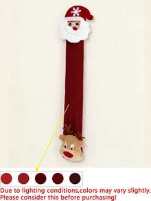 Christmas Style Refrigerator Handle Cover - Suitable For Various Appliances (Refrigerator, Microwave, Dishwasher); Ideal Choice For Indoor Christmas Decoration And Holiday Party Supplies; Washable Handle Cover, Create Festive Atmosphere - Multicolor - View 14