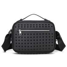 Men's Rivet PU Crossbody Bag, Fashion Forward Travel Camera Bag, 3 Colors Available, Gift For Boyfriend - Multicolor - View 14