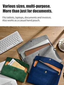 Multifunctional Envelope-Style Document Bag A5/A4/Envelope Size, Thickened, Anti-Drop, Dirt-Resistant, Can Hold Laptop, Documents, Suitable For Office, Study, Storage And Organization - A6 - View 3