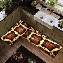 Karpet Panjang Motif Ular Imitasi, Dekorasi Rumah Dalam Ruangan, Karpet Dapur, Keset Pintu Masuk, Dekorasi Lorong, Karpet Samping Tempat Tidur Kamar Tidur, Karpet Ruang Tamu, Karpet Ruang Cuci, Keset Kamar Mandi, Cocok Untuk Apartemen, Asrama dan Dekorasi Rumah Sehari-hari - MultiWarna - View 6