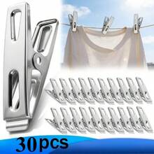 10/20/30/40pcs Heavy Duty Stainless Steel Clothes Pegs - Non-Slip Rust-Proof Clips, Suitable For Laundry, Plants And Projects | Durable Indoor/Outdoor Drying Tool, Multi-Functional Storage Solution, Strong Rust-Proof Spring, Perfect For Home, Office And Garage, Clothes Pegs - View 15