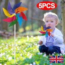 5X Kid Colorful Wind Spinner Pinwheel Windmill Garden Yard Patio Lawn Decor UK. - UK-h272301 - View 5