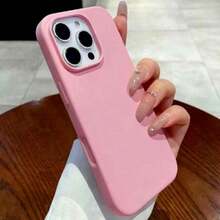 新款奢華防震親膚酒紅色手機殼，適用於 iPhone 18 Pro、17、16、15 Pro、14 Plus、13、12、11、17 Pro Max、Air、XR、XS Max、X/XS、7/8 Plus、7/8，防摔光滑保護殼，耐摔設計，親膚材質，海軍藍，生日派對禮物 - 粉色 - 查看 4