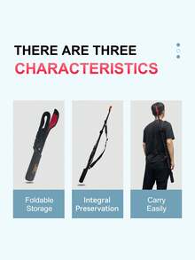 KINGDOM 1pc Fishing Rod Protection Bag, Adjustable Fishing Rod Sleeve With Shoulder Strap, Portable Rod Cover For Casting & Spinning Rod, Lightweight Fishing Tackle Storage Case With Tip Protector, 73cm~152cm - Multicolor - View 4