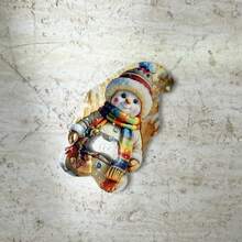 1pc Creative Cute Christmas Atmosphere Pattern Snowman Santa Claus Bell Shaped Dual-Use Bottle Opener Fridge Magnet, Suitable For Home Decor, Refrigerator, Bottle Opening, Christmas Holiday Gift Magnetic Sticker - Christmas Dual-use Fridge Magnet - View 10