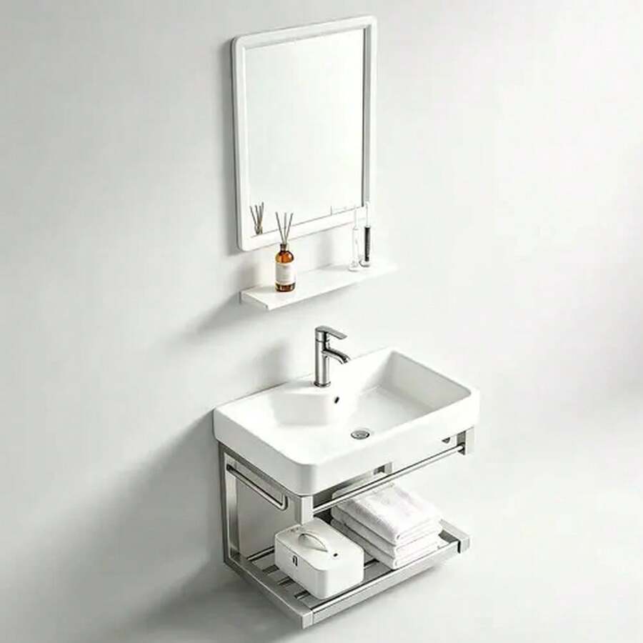 Bathroom Furniture Sets - Silver - View 1
