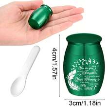 Small Keepsake Urn For Human Pet Ashes - 1.57 Inch Mini Cremation Urn In Aluminum Alloy - Memorial Ashes Holder - Multicolor - View 2