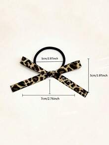 10/5/1pc Leopard Print Women's Bow Headband, Playful Fashion Bow Design, Suitable For Daily Wear, Perfect Gift Choice, Women's Hair Accessory Decoration - Multicolor - View 3
