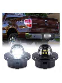 Luces Matrícula Coche Para Fo rd Para F150 Para Super Duty Para Ranger Para Explorer Para Bronco Para Expedition Luces Matrícula LED Conjunto Lámpara Luz Etiqueta - A - Ver 1