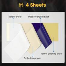 Mini Tattoo Paper Carbon 53mm Tattoo Stencil Transfer Paper Template Copier For 2inch Pocket Tattoo Thermal Printer - Tattoo Transfer Paper - View 5