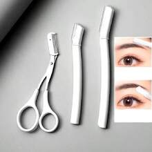 6pcs Eyebrow Grooming Tools, Manual Nose Hair Trimmer, Suitable For Men And Women, Portable Nose Care Kit, Mini Size For Travel And Home, Fully Manual Operation, Detachable Cleaning Head, Trimming, Complete 6pcs Beauty Set With Storage Bag - View 8