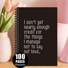 1pc Spiral Notebook, Learning And Office Supplies Diary Planner, Perfect Gift For Friends And Colleagues School Supplies - B - View 3