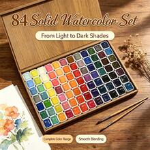 Set Cat Air, 24 Warna, Cat Air Padat, Cocok untuk Lukisan Kaligrafi, Seni Kuku, Kerajinan DIY - Sepotong Tunggal - View 22