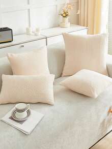 1PC Jacquard Pillowcase Sofa Pillow Covers Home Decoration Cushion Protective Cover - Beige - View 8