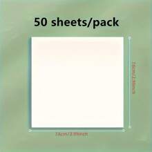 2 Packs 100 Sheets Transparent Waterproof Sticky Notes, 2.99x2.99 Inch Square Self-Adhesive Notebook, Suitable For Journaling And Book Annotation, Perfect For School And Office Organization - Transparent Label - View 5
