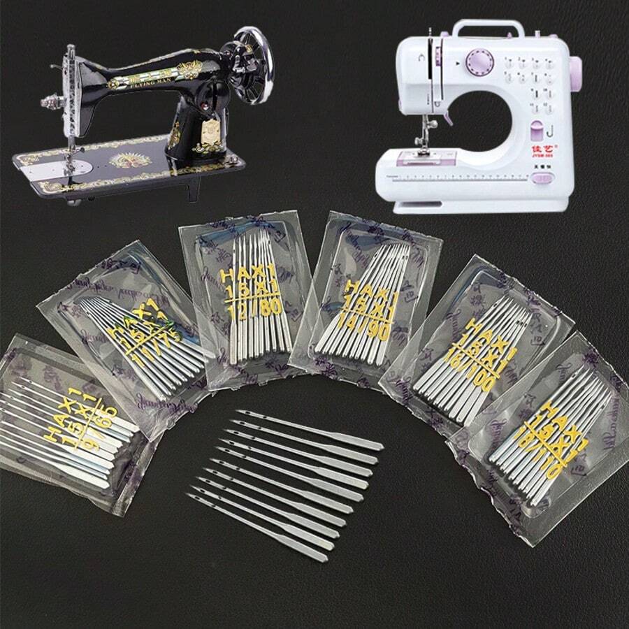 [Butterfly Treadle Sewing Machine Needles]Home Old-Style Sewing Machine Needles Size 11, 12, 14, 16, 18, 20 Peony Butterfly Treadle Sewing Machine Needles HAx1