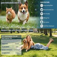 寵物保護加強版大型犬跳蚤與蜱蟲防治套組及項圈，無味不油膩，防水，殺死跳蚤、蜱蟲與幼蟲，1件裝，寵物愛好者的禮品首選 - 黑色 - 查看 6