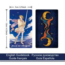 Starwoven Tarot Deck, 78 Original Tarot Cards With Guidebook EN/RU/ES/FR, Exquisite Illustrations, Beginner Friendly, 12*7cm - Multicolor - View 5