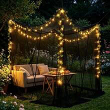Outdoor Mosquito Net, Curtain Bed Canopy, Rainbow Mosquito Net, Princess Mosquito Net, Suitable For Four-Post Bed Canopy Elegant Mosquito Net Set, Mosquito Net With Hooks And Tassel Rope, Screen-Style Bed Canopy Curtain, Mosquito Net - 4-door Model - View 8