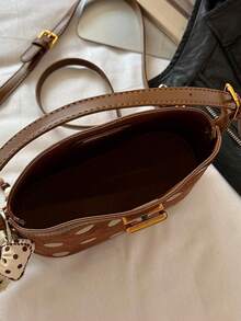 Autumn New Large Polka Dot Hobo Small Bag For Women, Slouchy Underarm Shoulder Bag, Fashionable Cute Crossbody Bag - Multicolor - View 7