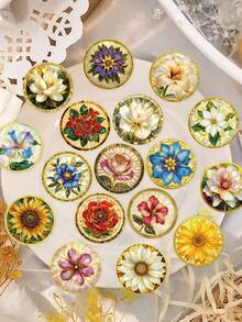 50pcs Qili Stickers Suitable For Decorating Planner, Diary, Scrapbook, Planner, Luggage, Guitar, Skateboard, Manual, Notebook, Tablet, Water Bottle, Phone - Qili - View 2