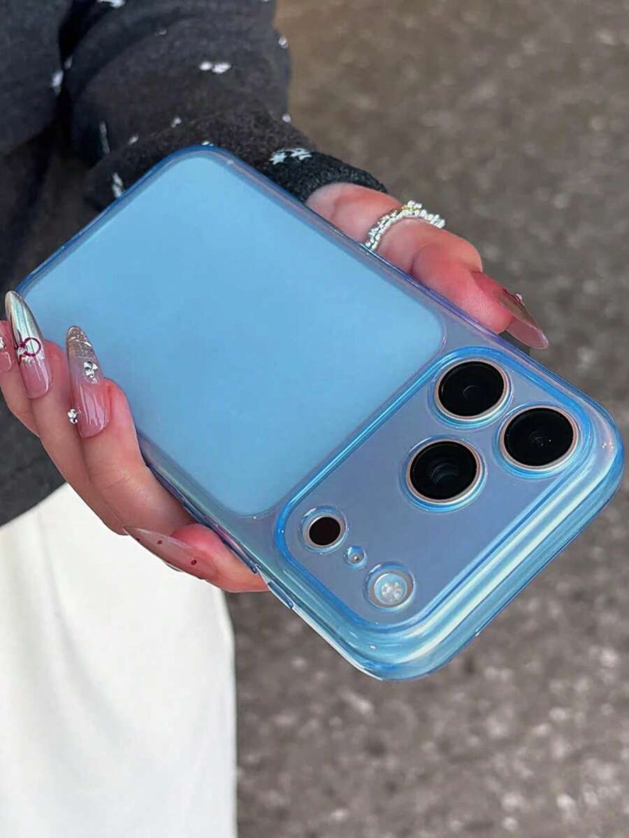New Transparent Phone Case, Compatible With IPhone 18 Pro Max 18 Pro 17 Pro Max 17 Pro 17 16 Pro Max 16 Pro 16 15 Pro Max 15 Pro 14 Pro Max 14 Pro 13 12 Pro Max, Full Coverage Back Protection - Blue - View 1