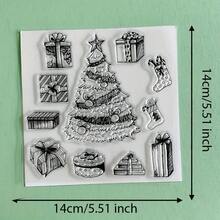 Snowflake Christmas Ornament Clear Silicone Stamp,Winter Holiday Decor Transparent Rubber Seal For Card Making Scrapbook Journal DIY Craft Stamp - SD-2 - View 36