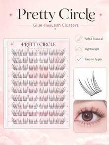 Glue-Free Segmented False Eyelashes, No Glue Needed, Easy To Apply, Lightweight, Soft And Comfortable, Natural Look, Beginner-Friendly - C - View 10
