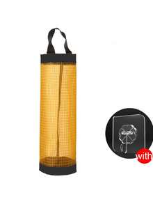 Hanging Plastic Bag Storage Rack Organizer Convenient Garbage Bag Storage Bag Mesh Plastic Bag Holder For Ourdoor Camping Behind Door Storage Kitchen Storage Storage Organizer Home Kitchen Decor Kitchen Essentials Bathroom Kitchen Accessories - Multicolor - View 16