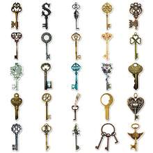 50Pcs Vintage Key Aesthetics Scrapbook Stickers Pack Funny Key Retro Decoration Merch Vinyl Waterproof Stickers For Water Bottle,Computer,Laptop,Phone,Luggage,Notebook,Fridge - Multicolor - View 5