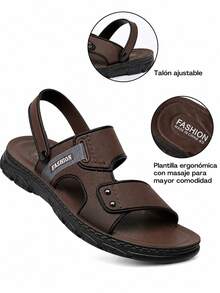 Men Sandals - Brown - View 8
