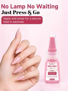 2pcs/1pc,20g Super Strong Nail Glue For Press-On Nails ,Acrylic Nail Tips,Air-Dry, Waterproof & Long-Lasting Easy Application - 20g - View 2