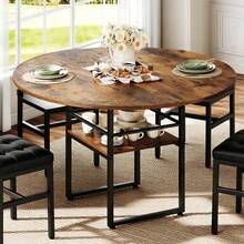 Outdoor Dining Tables - Brown - View 1