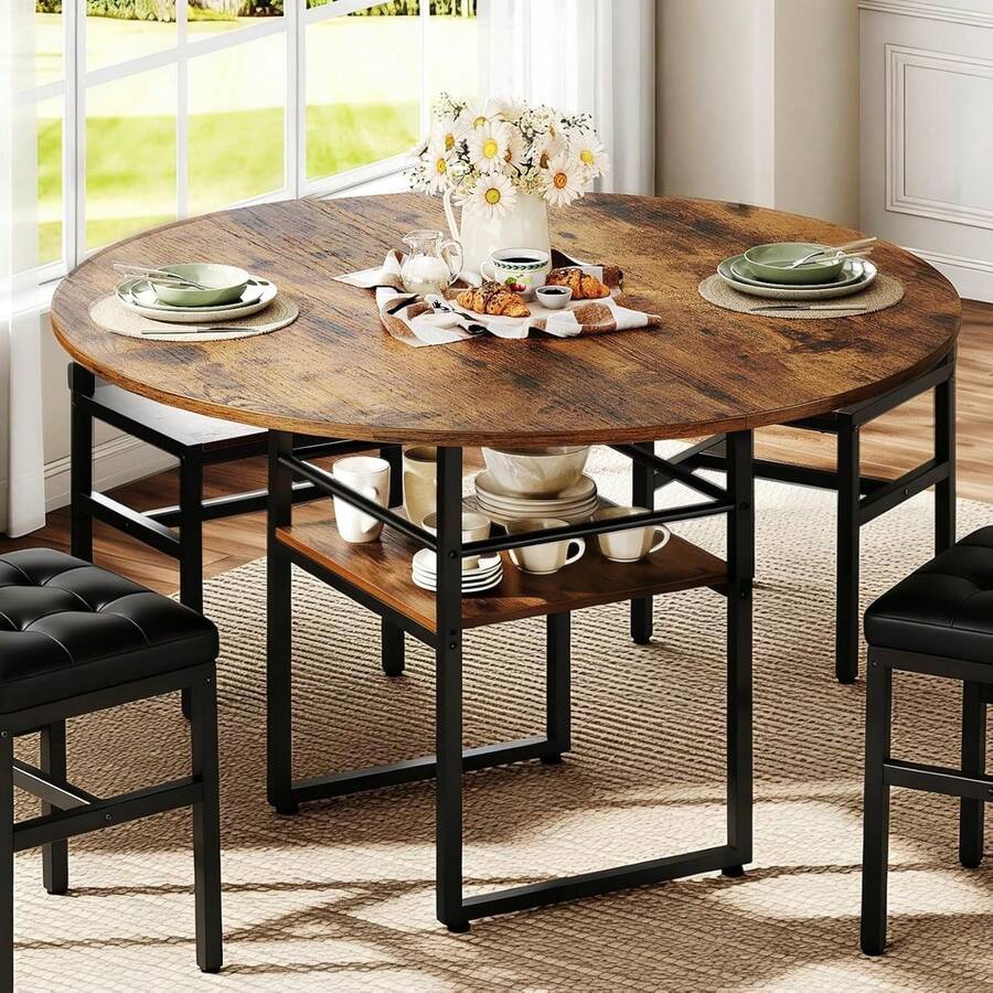 Outdoor Dining Tables - Brown - View 1