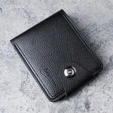 1/PC Men's Wallet: Short Style, Thin Design, Large Capacity, Multi-Pocket, Look, Personalized Soft Leather Wallet For Men. - Multicolor - View 12