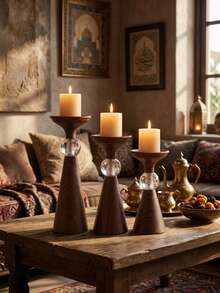 Exquisite Wood Grain Texture, Smooth Surface, Sturdy Structure, Easy To Clean And Reusable For Long Time Use. Perfect For Dining Table, Fireplace Mantel, Coffee Table Display, Great Decor For Christmas, Wedding, Thanksgiving, Romantic Dinner Party. - Retro-style Luxury - View 5