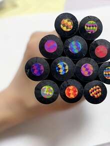 [For Professional Art Painting Purposes] 30 Rainbow Pencils, Offering Magical Gradient Colors - Dust-Free Design, Line Width 2mm Or More, Suitable For Ages 14 And Up - Multiple Styles - View 2