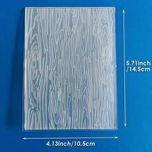 Embossing Plates For Card Making, Multi-Pattern Plastic Templates For Embossing, Featuring Bouquet, Hot Air Balloon, Eiffel Tower, Wood Grain And Leaf Patterns For Scrapbooking, Paper Craft & Album Handmade Decor - Hot Air Balloon - View 5