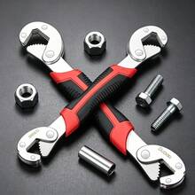 Multi-Purpose Adjustable Wrench Set, Double Head Open End Spanner, Universal Hand Tool For Home Plumbing Car Repair - A - View 10