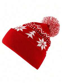 Custom Christmas Season Hats Santa Claus Hat, Custom Women Beanie, Warm Hats, Custom Logo/Text Hats, Personalized Beanie Christmas Outfit - Multicolor - View 9